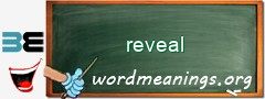 WordMeaning blackboard for reveal